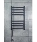 Полотенцесушитель Domingo Axis 480x800 левый чёрный муар фото - 7