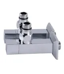 Кран кутовий подовжений Solomon CUBE CHROM 1/2″х1/2″, 2шт. фото - 3