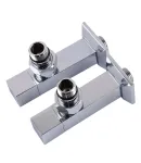 Кран кутовий подовжений Solomon CUBE CHROM 1/2″х1/2″, 2шт. фото - 4