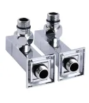 Кран кутовий подовжений Solomon CUBE CHROM 1/2″х1/2″, 2шт. фото - 5