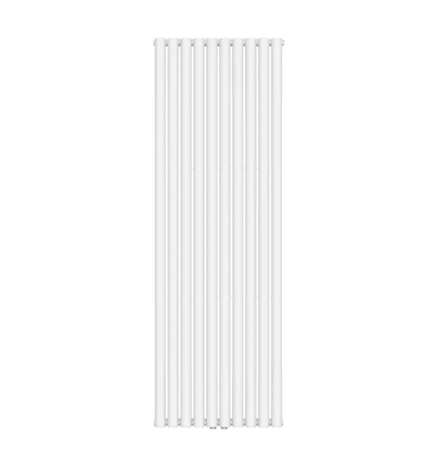 Вертикальный радиатор Ellipse Double 600х1800-10 (50 мм), anticor, белый Navin