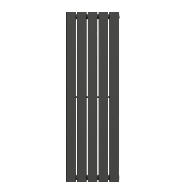 Вертикальный радиатор Largo 376х1200-5, anticor, черный муар Navin
