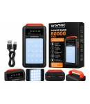 Power Bank Aroimac 56-68 80000 mAh чорний • Зовнішній акумулятор Aroimac 56-68 80000 mAh з LED-ліхтарем і цифровим — фото 2
