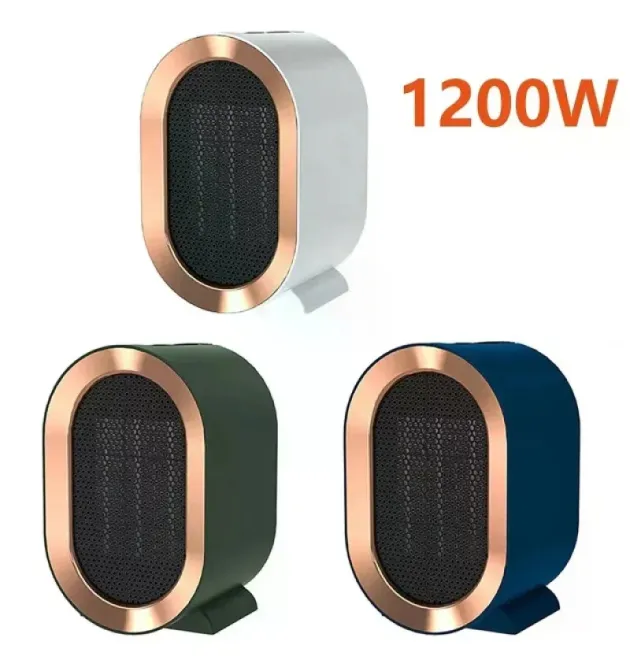 Керамический обогреватель AIR HEATER 1200W • Настольный тепловентилятор 800/1200 Вт с PTC-нагревателем и защитой от перегрева