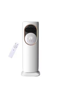 Вентилятор підлоговий побутовий DOMOTEC MS-1630 White для дому та офісу • Потужний вентилятор для кімнати, спальні та квартири