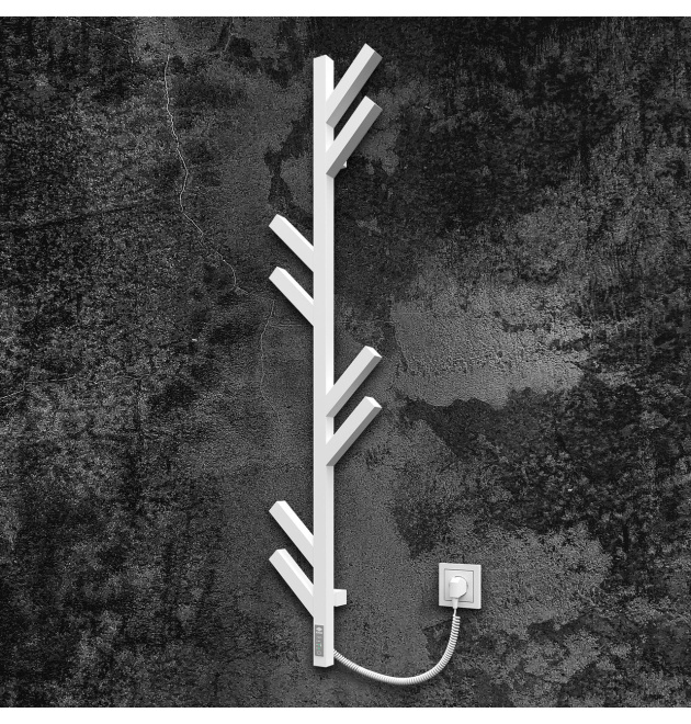 Рушникосушарка KOSSER Мадера 1200х255 ERL тайм. білий фото - 1