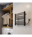 Полотенцесушитель KOSSER Стэп NEW 500х500 EL тайм. черный — фото 5