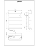 Рушникосушарка KOSSER Мікс 600х530/5 ЕL рег. фото - 5