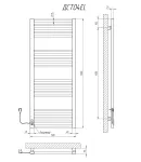 Полотенцесушитель KOSSER Стэп 1200х500 EL тайм. белый — фото 5