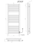 Полотенцесушитель KOSSER Герда 1200х500 ER тайм. белый фото - 5