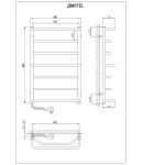 Рушникосушарка KOSSER Мікс 800х530/7 ЕL рег. фото - 5