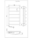 Рушникосушарка KOSSER Дуга 800х500/6 EL рег. фото - 2