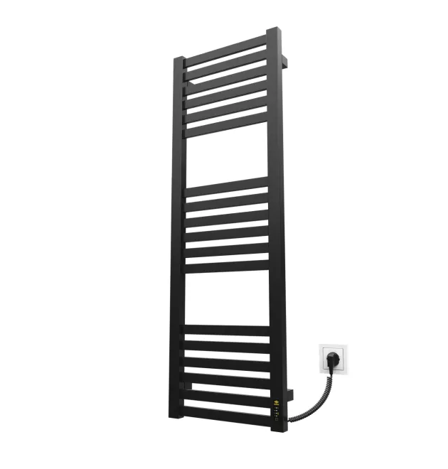 Полотенцесушитель KOSSER Герда 1200х400/18 ER тайм. черный фото - 1