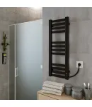 Полотенцесушитель KOSSER Герда 1200х300/18 EL тайм. черный фото - 3