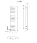 Полотенцесушитель KOSSER Герда 1200х300 EL тайм. белый фото - 4