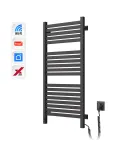 Электрический полотенцесушитель NAVIN Авангард X 480х1000 Sensor с WI-FI правосторонний, черный муар фото - 3