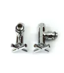 Кран угловой для полотенцесушителей Raftec Premium 1/2x1/2 Chrome, 2шт. — фото 2