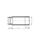 Комплект подовжувачів NAVIN ВЗ (M22″ x 1/2″) 40 mm, чорний муар (2 шт) — фото 3