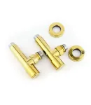Кран угловой для полотенцесушителей Raftec 1/2″х1/2″ удлиненный, золото, 2шт. — фото 2