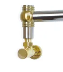 Кран угловой для полотенцесушителей Raftec 1/2″х1/2″ удлиненный, золото, 2шт. — фото 4