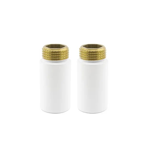 Комплект подовжувачів NAVIN ВЗ (M22″ x 1/2″) 40 mm, білий (2 шт)