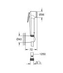 Душовий набір Grohe Tempesta-F Trigger Spray 30 1 режим (1025302431) фото - 2