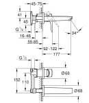 Змішувач для раковини прихованого монтажу Grohe BauLoop New (20289001) фото - 5