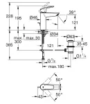 Змішувач для раковини Grohe Eurosmart M-Size (233222433) фото - 6