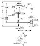 Смеситель для раковины M-размера Grohe BauLoop New (23762001) фото - 7