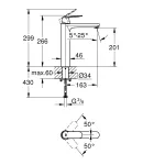 Змішувач на стільницю для раковини XL-розміру Grohe Eurosmart Cosmopolitan (23921000) фото - 7