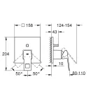 Змішувач прихованого монтажу на 2 споживача Grohe Eurocube (24062000) фото - 2
