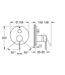 Змішувач прихованого монтажу на 3 споживача Grohe Essence New (24092001) фото - 2