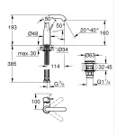 Змішувач для раковини Grohe Essence New (24181001) фото - 3