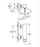 Змішувач для душу Grohe Essence New (25252001) фото - 2