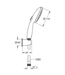 Душовий набір Grohe Tempesta 110 2 режими струменю (Rain, Jet) (261642433) фото - 2