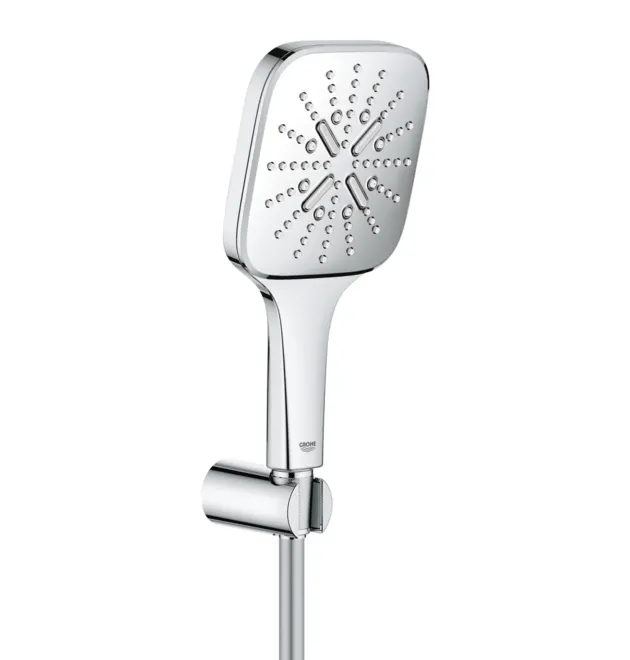 Душовий набір з тримачем, 3 режими струменя Grohe Rainshower SmartActive (26589000) фото - 1