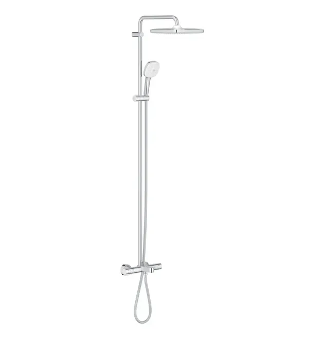 Душова система настінного монтажу з термостатом для ванни Grohe Tempesta System 250 Cube (26691001) фото - 1