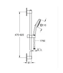 Душовий гарнітур Grohe Tempesta Cube 2 режими 110 (267482433) фото - 2