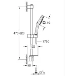 Душовий гарнітур Grohe Tempesta Cube 110, 2 режими (26907003) фото - 4