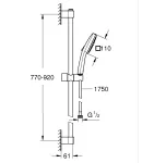 Душовий гарнітур Grohe Tempesta Cube 110, 2 режими (26908003) фото - 7
