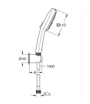 Душовий набір Grohe Tempesta Cube 110 3 режими Rain, Jet, Massage (275882433) фото - 4