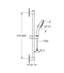 Душовий гарнітур Grohe Tempesta 110 2 режими струменю (27598003) фото - 2