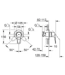 Змішувач прихованого монтажу для 1 споживача Grohe BauLoop New (29042001) фото - 2