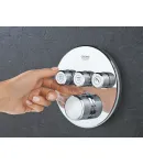 Термостат скрытого монтажа Grohe Grohtherm SmartControl на 3 потребителя, хром (29121000) — фото 4