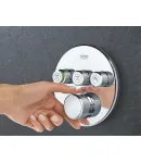 Термостат скрытого монтажа Grohe Grohtherm SmartControl на 3 потребителя, хром (29121000) — фото 7