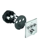 Термостат прихованого монтажу Grohe Grohtherm SmartControl на 3 споживачі, хром (29126000) — фото 2
