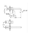 Змішувач для раковини Grohe Essence на 2 отвори L-Size (29193001) фото - 2