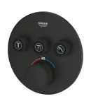 Термостат скрытого монтажа Grohe Grohtherm SmartControl на 3 выхода, чёрный матовый (29508KF0) — фото 5