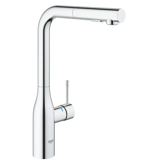 Змішувач для кухні з висувним виливом Grohe Essence New (30270000) фото - 1