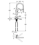 Змішувач для кухонної мийки Grohe Essence, одноважільний, хром, 30294000 — фото 4